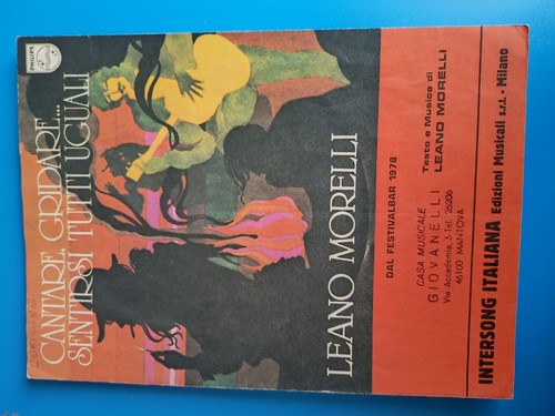 Spartito leano morelli cantare - leano,