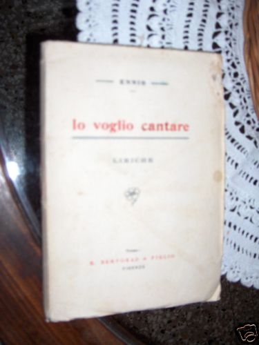Voglio cantare ennio - io,