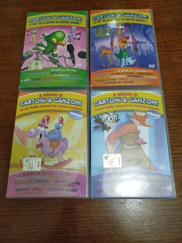 Lotto dvd cartoni canzoni - lotto,