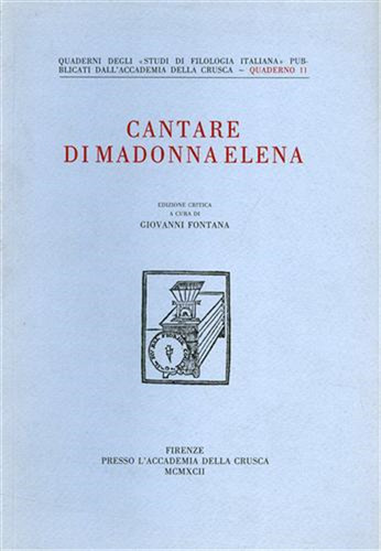 Cantare madonna elena - , di